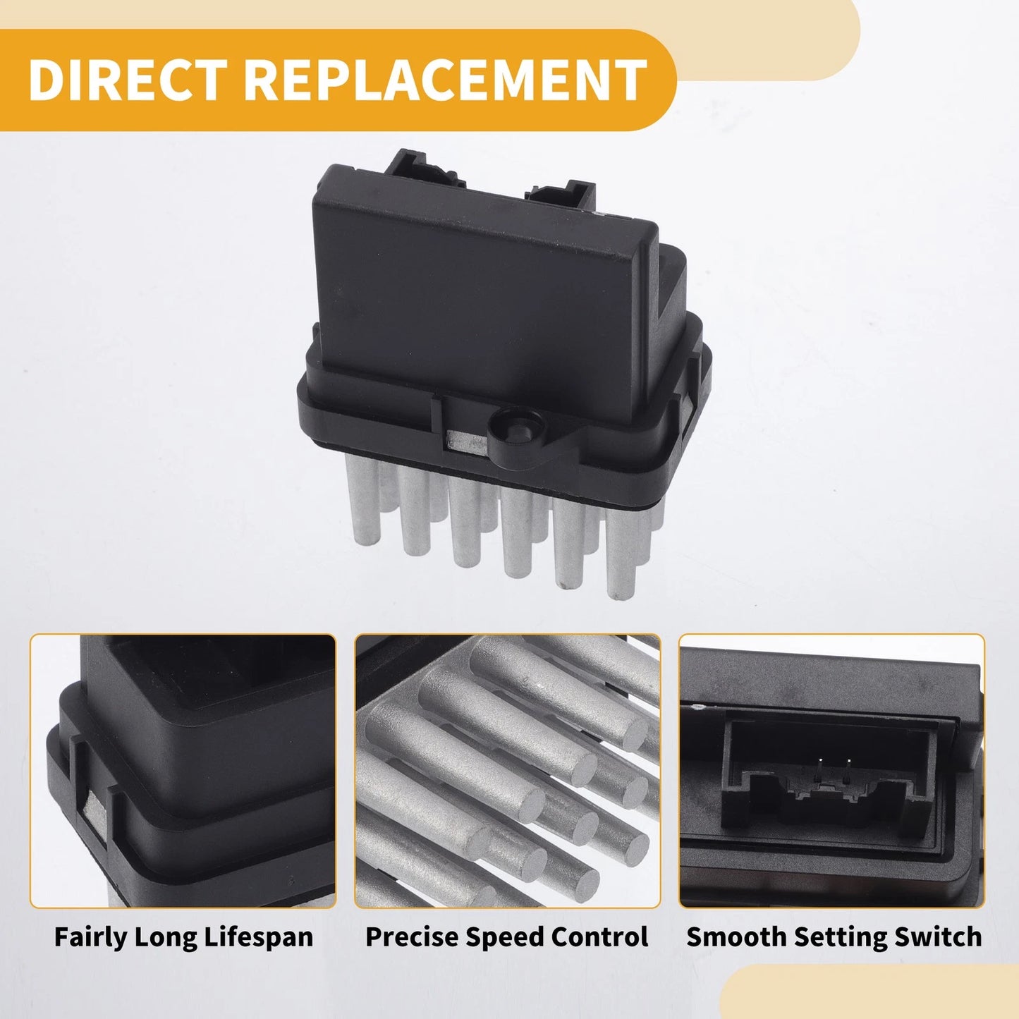 HVAC Blower Motor Resistor for Ford (7G9T19E624AA) - Fits Various Models