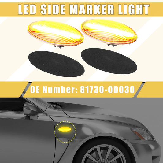 2 x Front LED Side Marker Light for Toyota Yaris