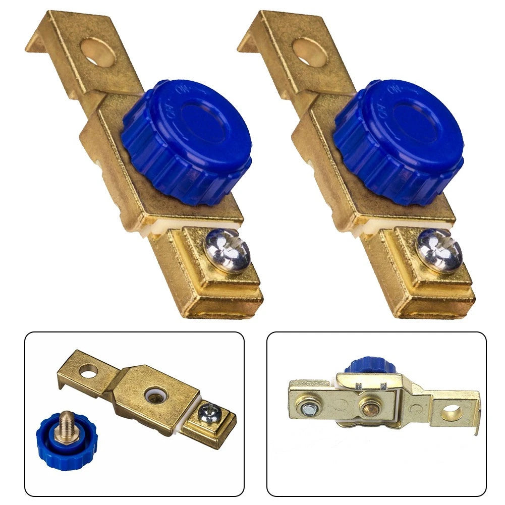 2x 80A Master Disconnect Isolator Terminal Cut Off Switch for Car/Motorcycle