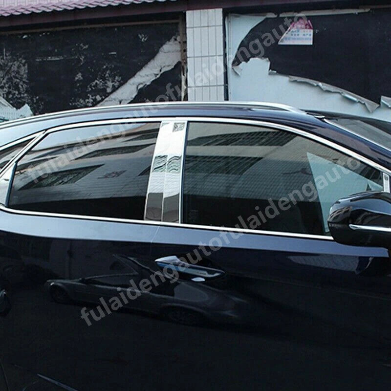 14 pcs Stainless Side Window Pillars Post Cover Trim for Lexus RX350 RX450H (2016–2022)