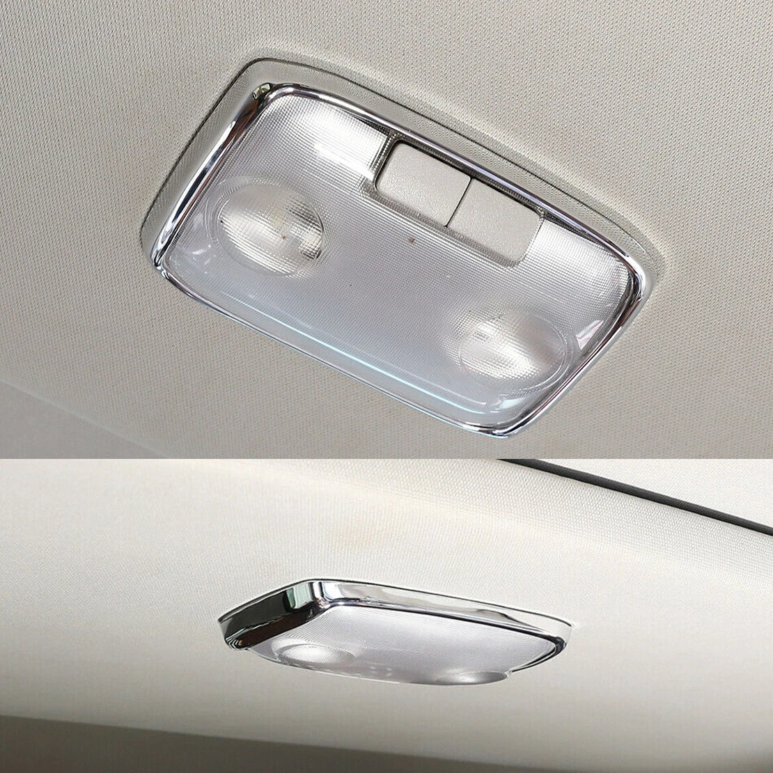 Chrome Rear Reading Light Frame Cover for Toyota Tundra (2014-2020)