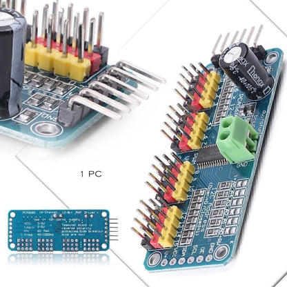 16 Channel 12-bit PWM Servo Motor Driver for Robot PCA9685 Module New