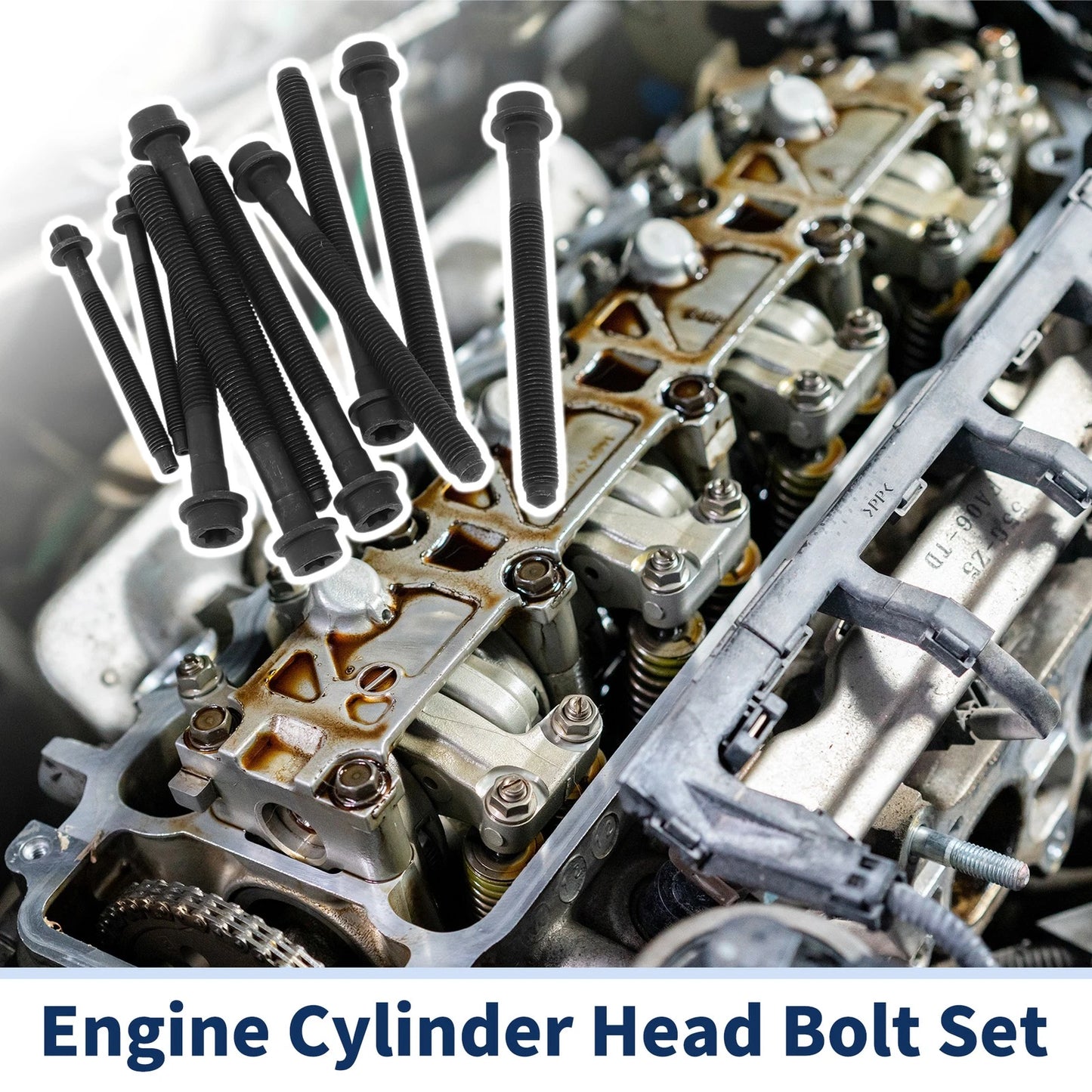 Engine Cylinder Head Bolt Set for Ford Explorer 4.0L V6 VIN E (1997-2000)