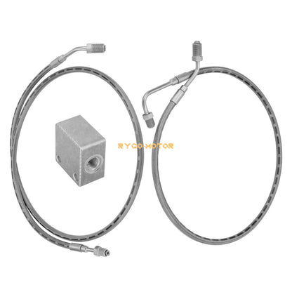 Rear Brake Hose Lines & Fitting Cross for Polaris Ranger 500 4x4/6x6(2000–2004)