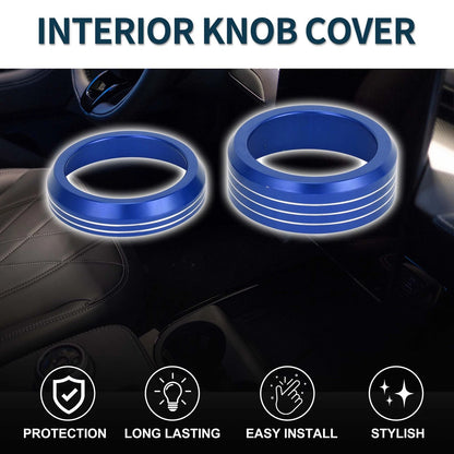 Blue Gear Shift Knob Cover Ring for Ford Mach-E (2021-2024)  Pcs