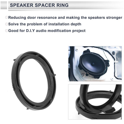 Speaker Spacer Ring Adaptor for BMW 6.5" Tweeter Speakers - 2 x Set