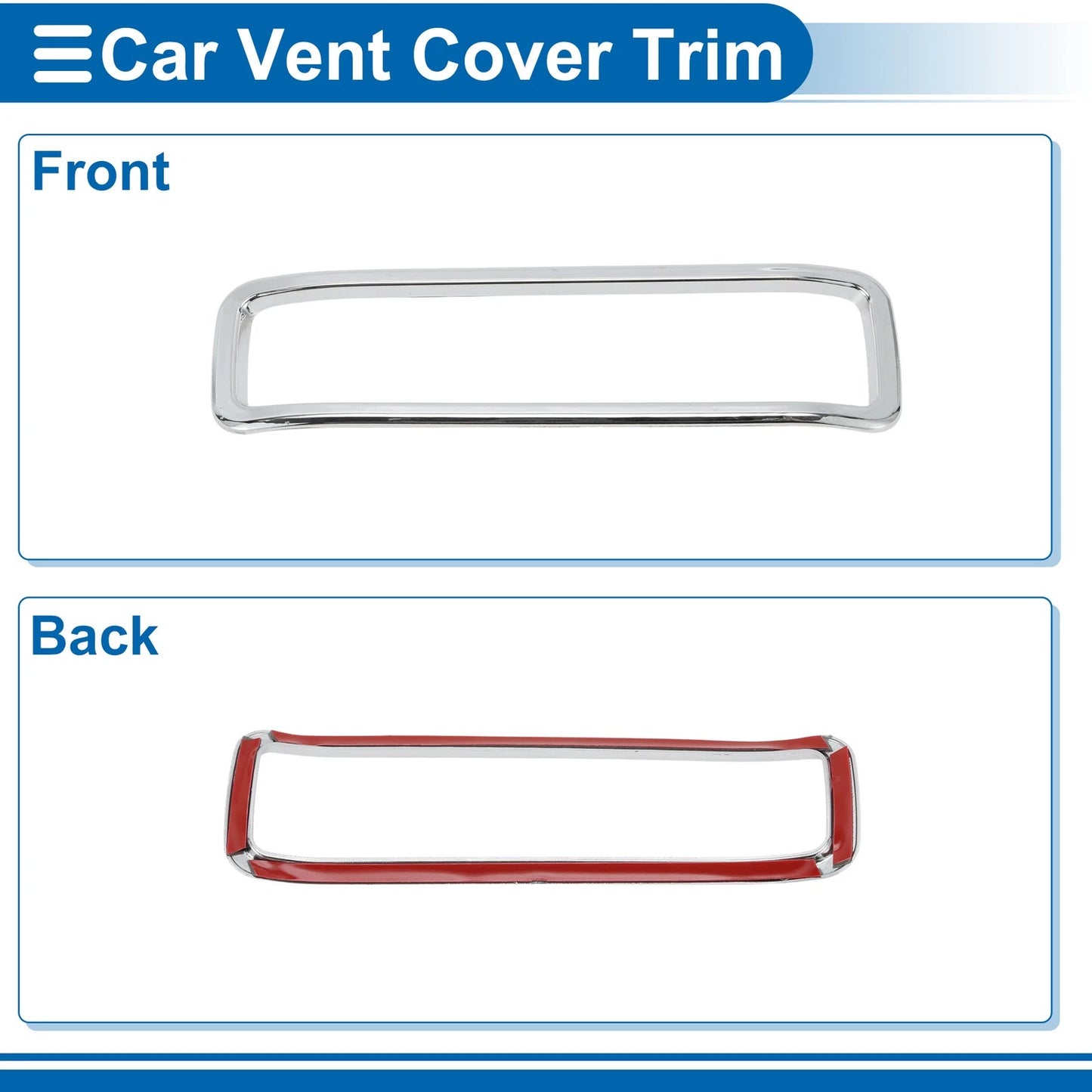 Hood Air Outlet Vent Cover Trim for Jeep Gladiator JT (2020-2024) 7 x ABS Silver