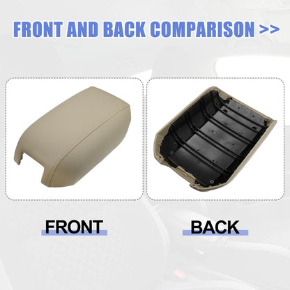 Center Console Cover Lid for Volvo XC90 (2004-2014) Armrest Pad Beige