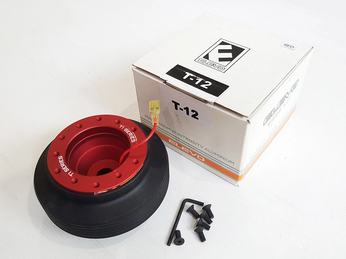 Red Aluminium Boss Kit Steering Adapter for Toyota Corolla, Corona, Hilux (88-05)