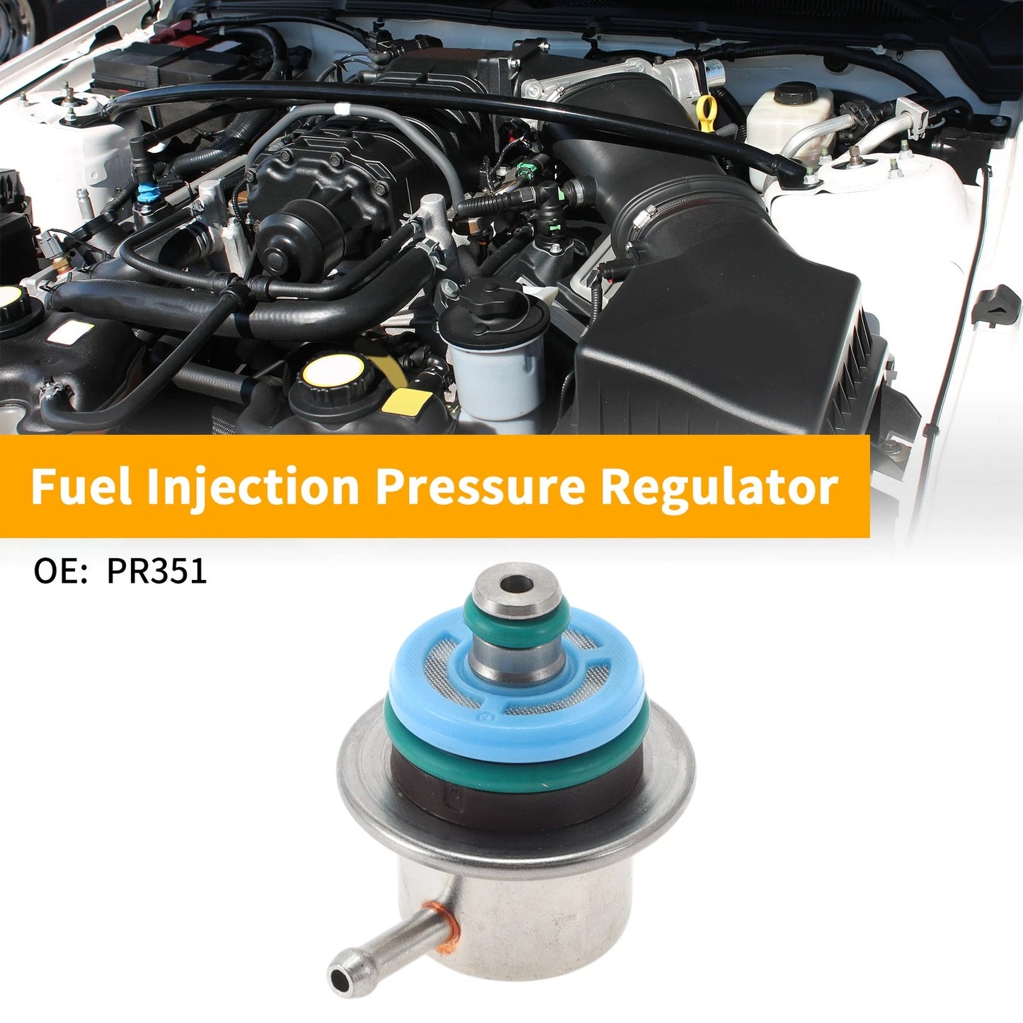 Fuel Pressure Regulator 20-70 Psi for Ford E-150 (2004)