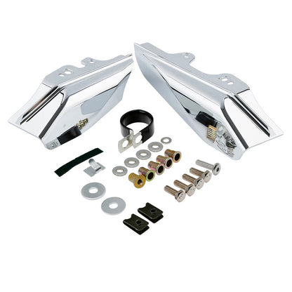 Mid-Frame Air Deflectors Chrome for Harley Electra Glide King (2001-2008)