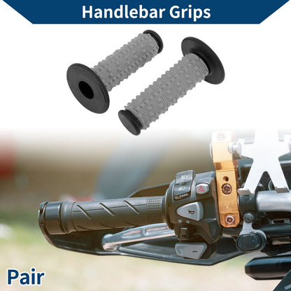 22 x 24 mm Hand Grips Cover for Motorcycle - Soft Rubber Black