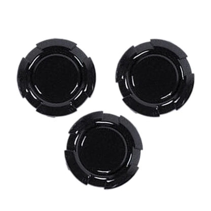 3 x Black Door Key Socket Covers for Jeep Wrangler JK (2007-2017)