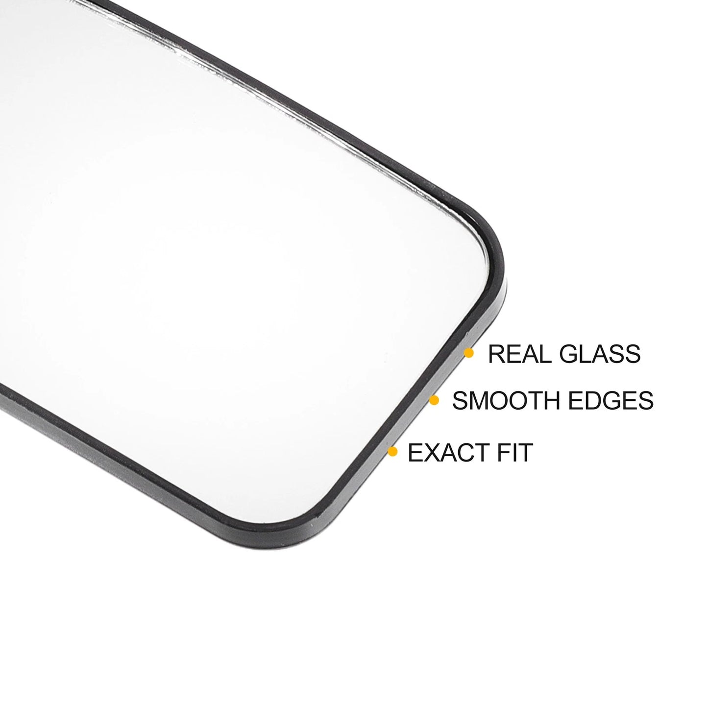 Left Lower White Mirror Glass w/ Back Non-heated for Nissan Titan (2004-2015)
