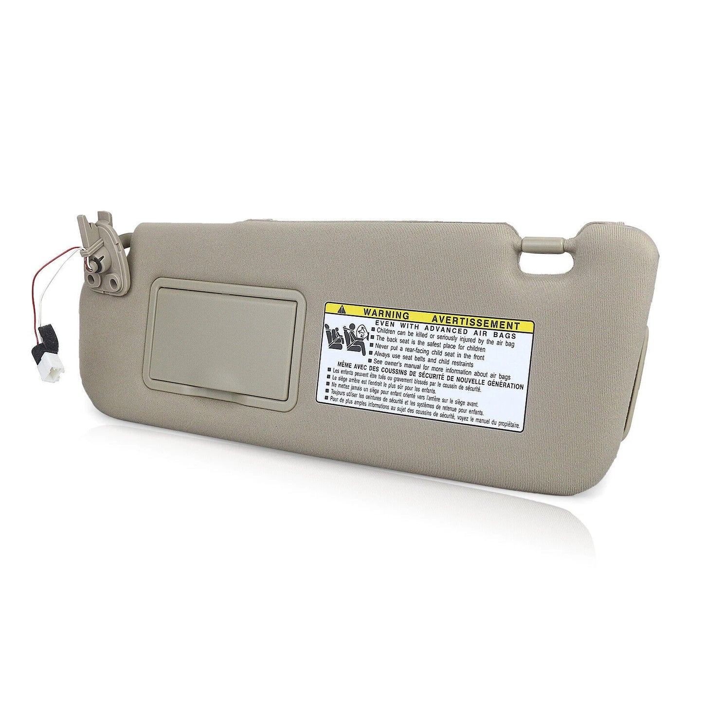 Beige Left Driver Side Sunvisor Cover for 2005-2010 Hyundai Sonata (2005-2010)