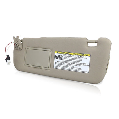 Beige Left Driver Side Sunvisor Cover for 2005-2010 Hyundai Sonata (2005-2010)