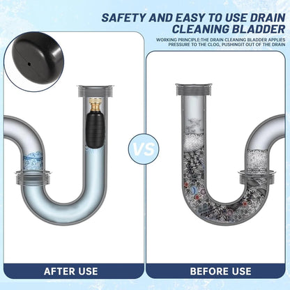 Drain Cleaning Bladder Kit for 1-6 IN Pipes