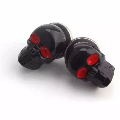 Black Skull License Plate Screws for Harley Davidson Softail (2000-2017)
