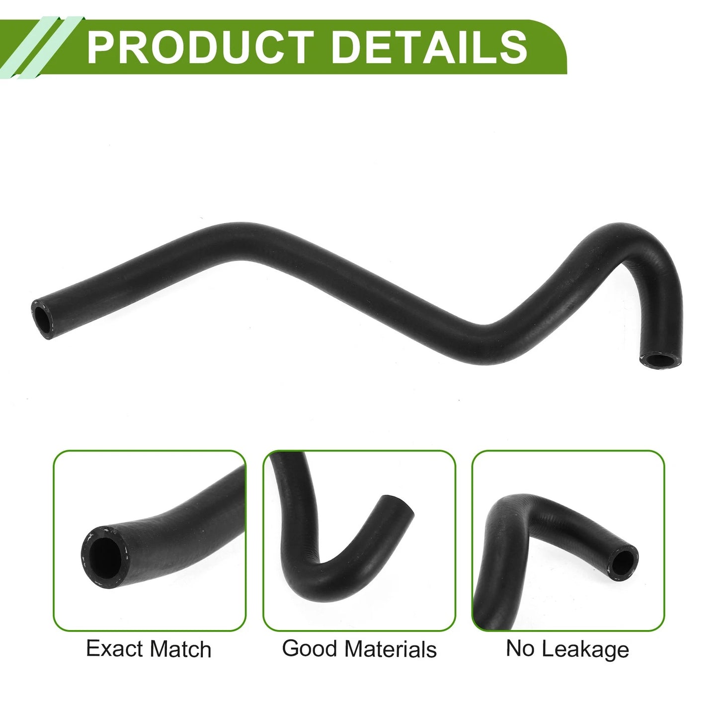 Heater Hose for Toyota Camry (1994-1996) Rubber Black 1 Pc