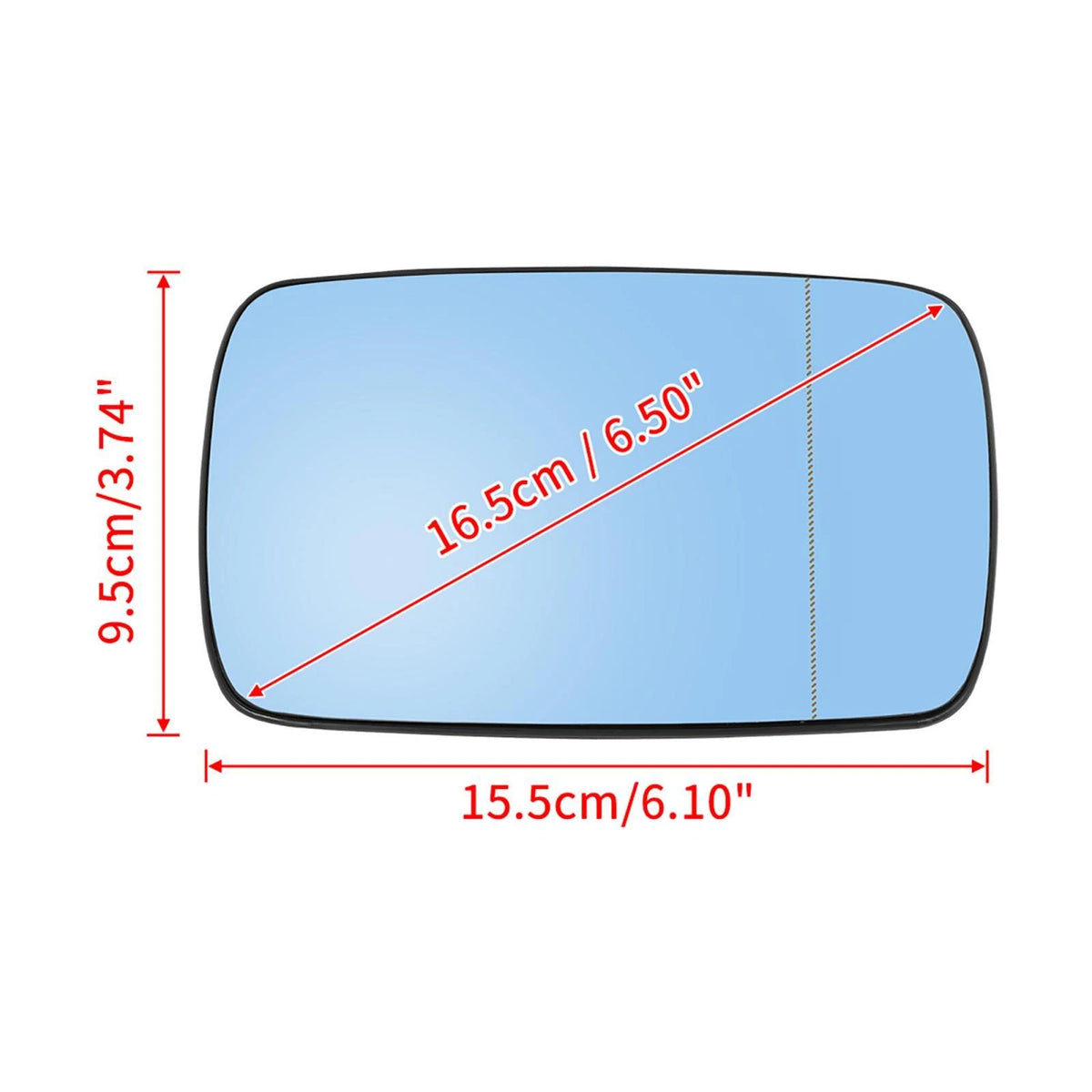 Heated Right Side Mirror with Backing Plate for BMW E39 E46 330i 325i 525i (1997-2006)