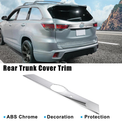 Chrome Plated ABS Trunk Cover Trim Tailgate for Toyota Highlander (2014–2018)