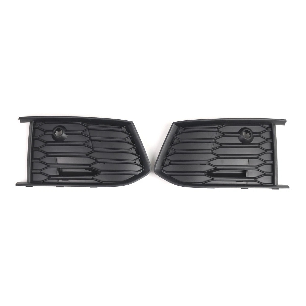 Pair Black Bumper Lower Side Grill Cover for Audi A6 S Line S6 (2019–2024)