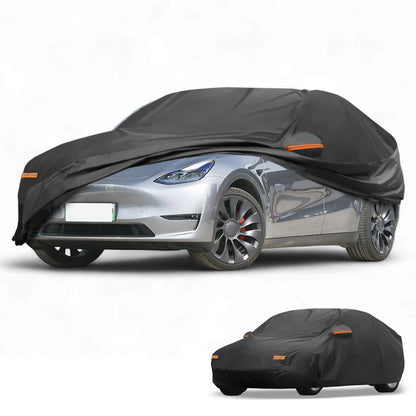 Waterproof Car Cover for Tesla Model Y (2020-2024) Black Aluminum Film