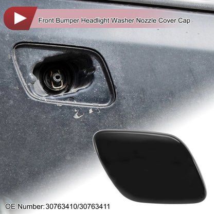 Front Right Bumper Trim Nozzle Cover for Volvo XC60 (2009-2013) Black
