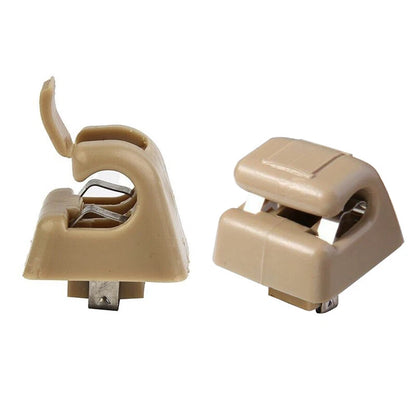 Beige Sun Visor Hook Clip Buckle for Mercedes Benz W201 W123 W124 W126