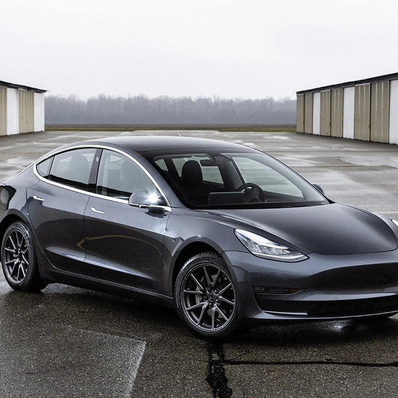 Carbon Fiber Look Side Mirror Covers for Tesla Model 3 (2017-2023)