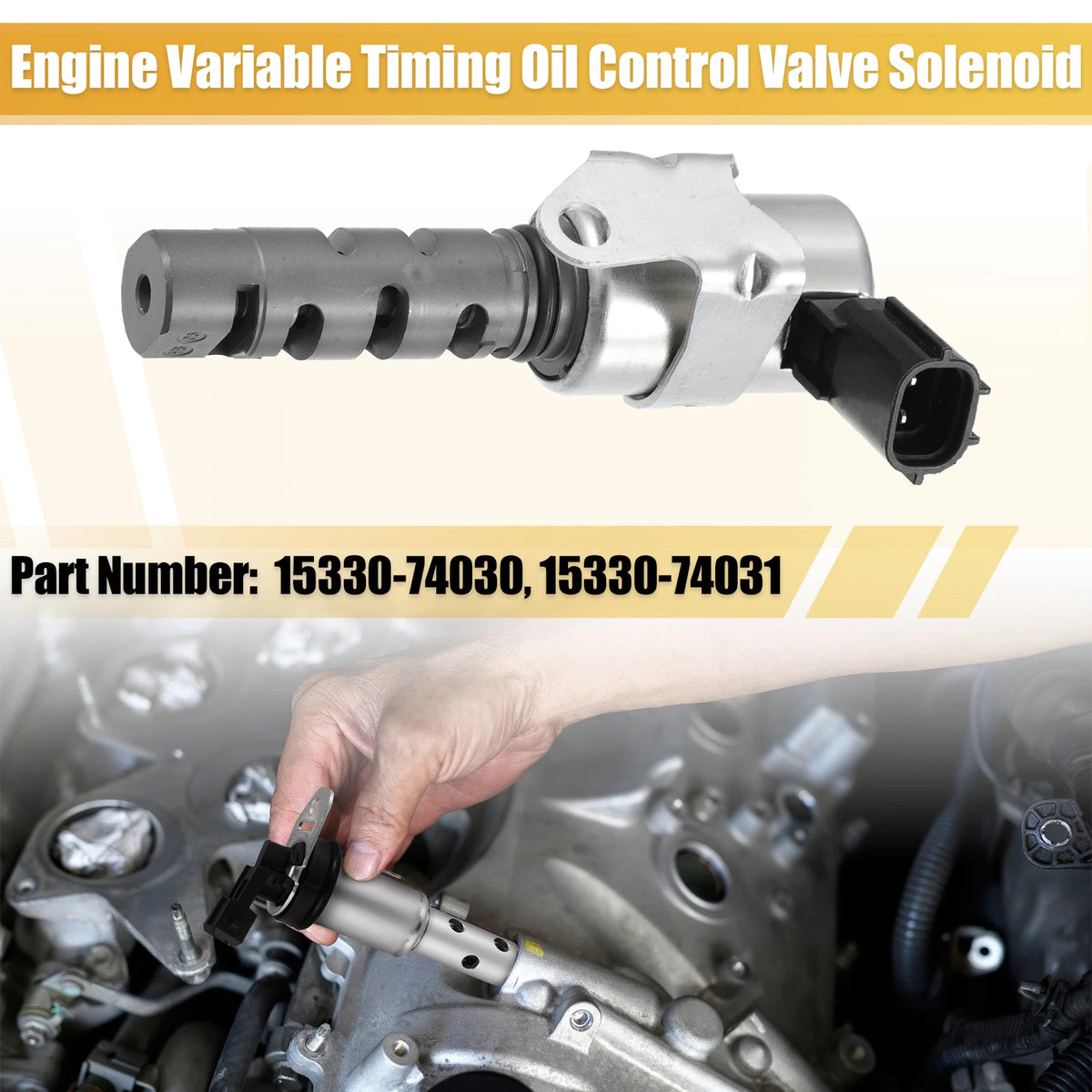 VVT Oil Control Valve for Toyota Camshaft Engine 15330-74030 (2000-2023)
