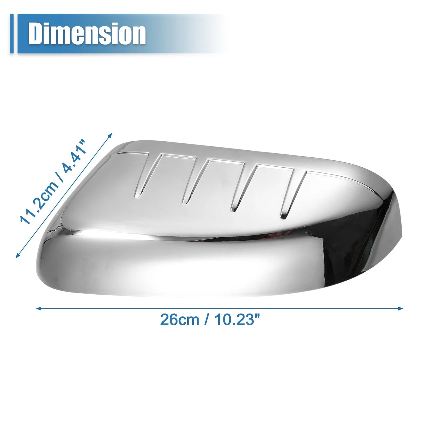Chrome Plated Top Half Mirror Covers for Ford Explorer (2011)