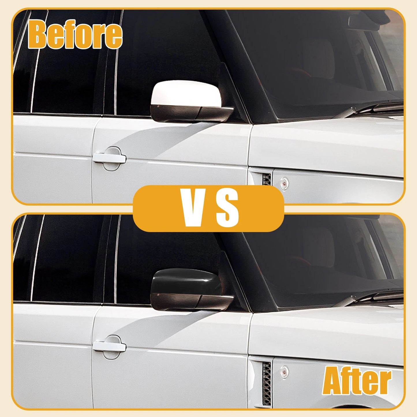 Pair Mirror Covers for Land Rover LR2 (2011-2012)