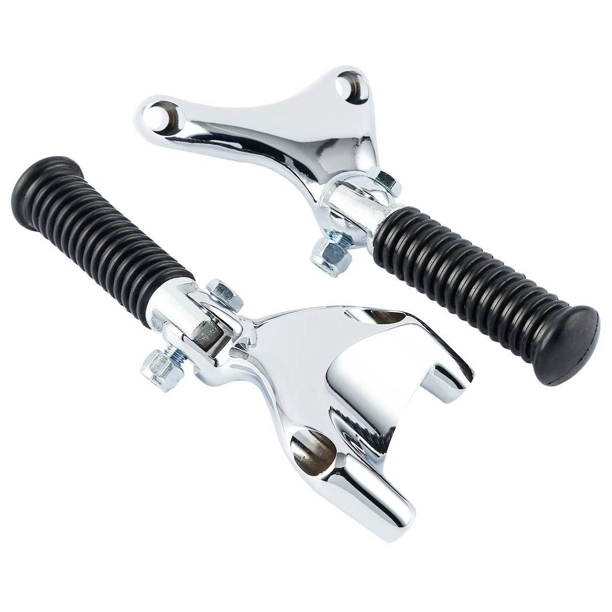 Chrome Passenger Footpeg Mounts for Harley Sportster 883 1200 XL883L (2004-2013)