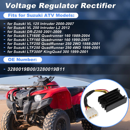 Voltage Regulator Rectifier for Suzuki LTF300F KingQuad (1999-2001)