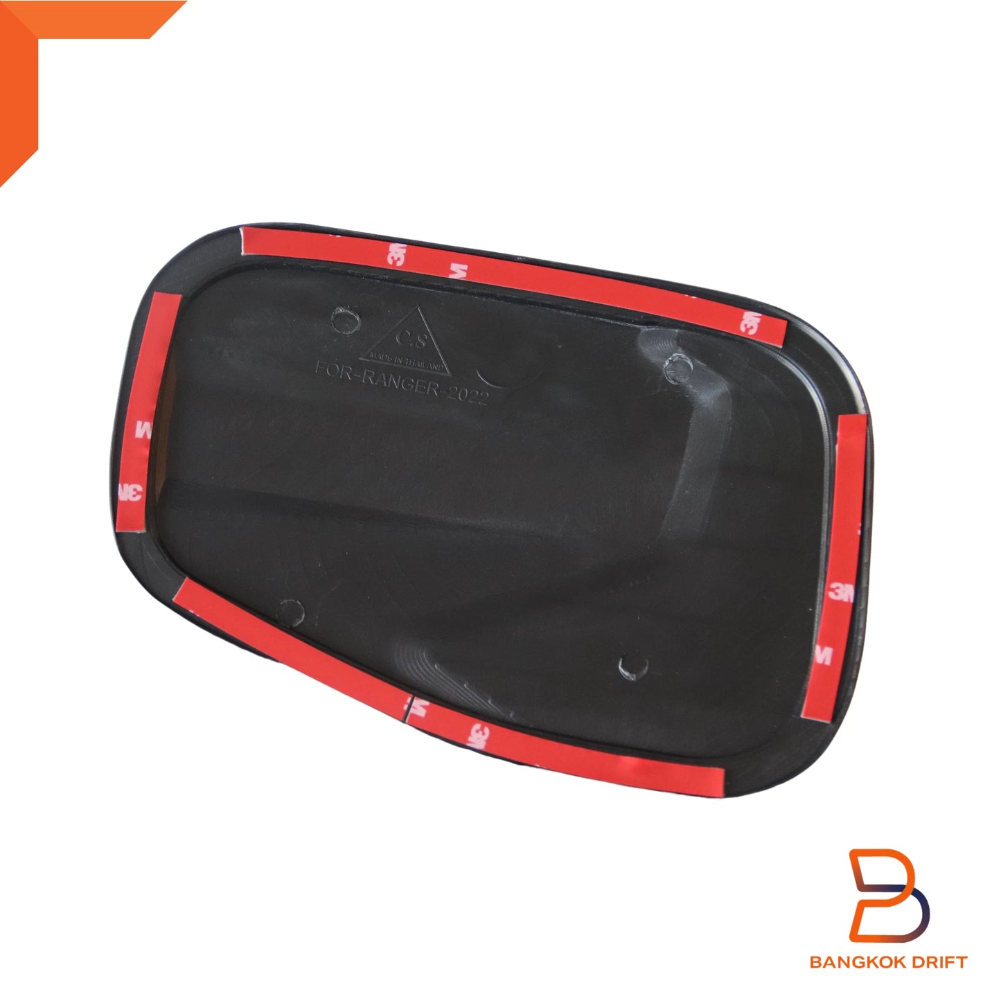 Black Fuel Oil Tank Cap Cover Trim for Ford Ranger Ute (2022-2024)