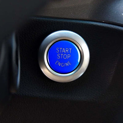 Blue Start Stop Engine Button Cover Parts fit For BMW 3 Series E90 2008-2011