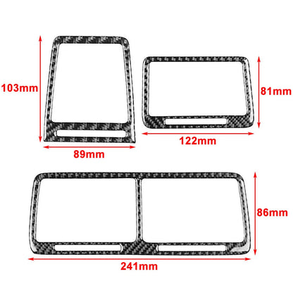 3 x Carbon Fiber Interior Air Vent Outlet Covers for Dodge Challenger (2008-2014)