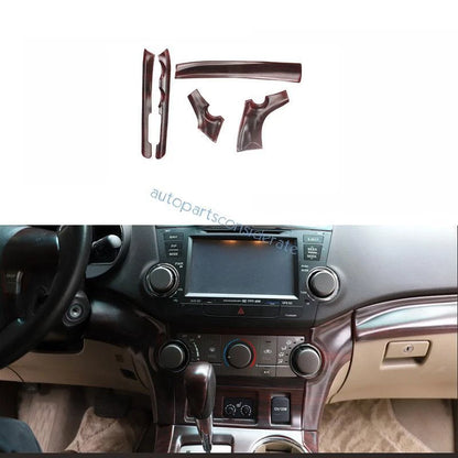 Peach Wood Grain Dash Gear Shift Side Cover for Toyota Highlander (2008–2013)