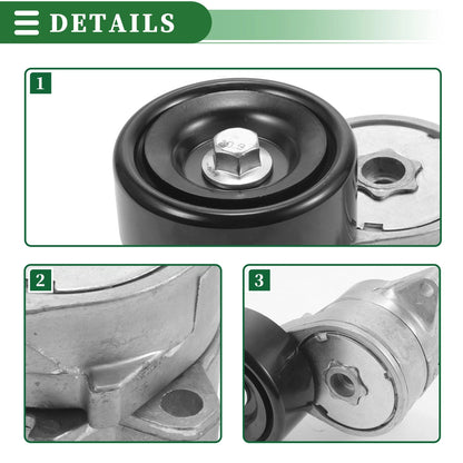 Engine Belt Tensioner Pulley Assembly for Acura RDX (2013 - 2015)