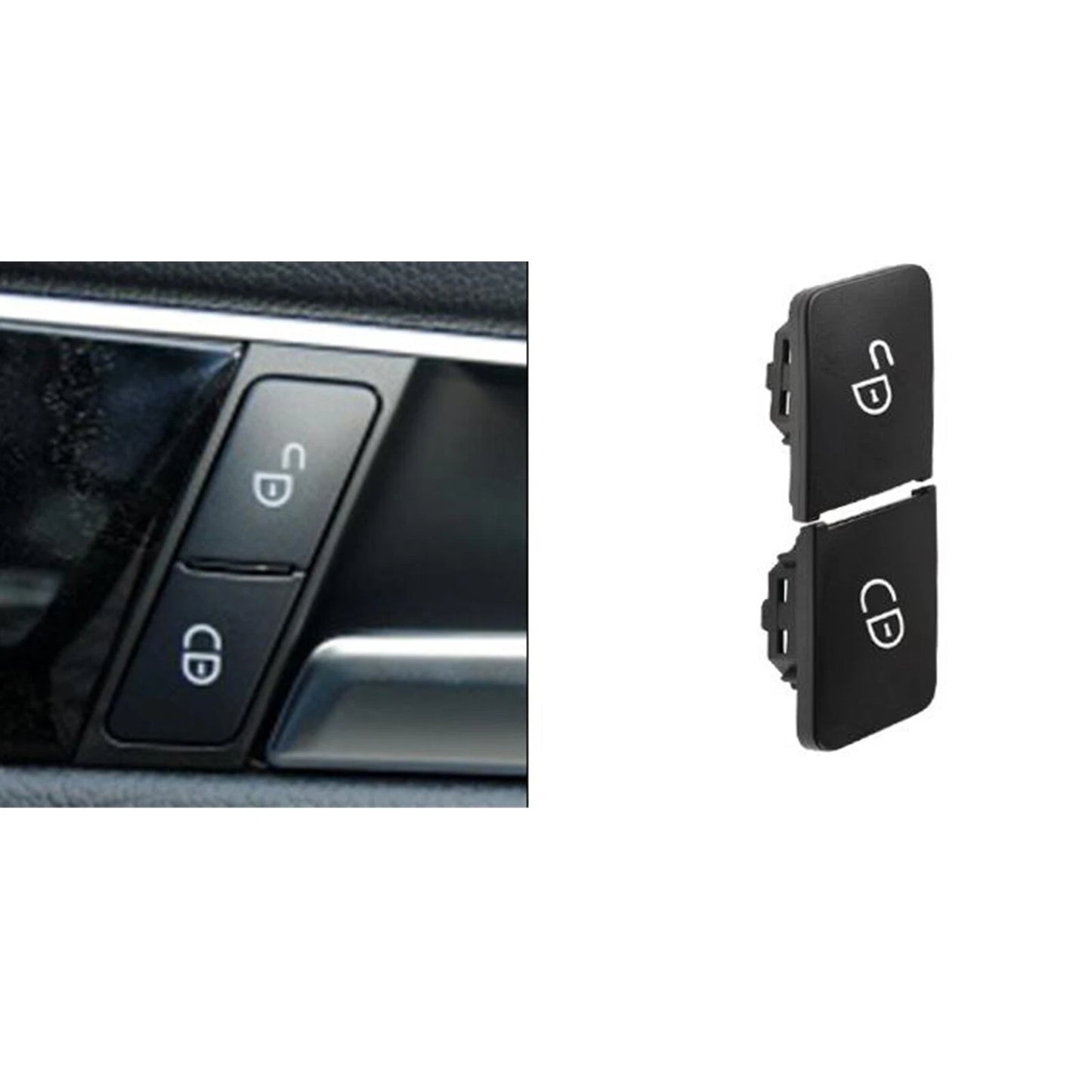 4 x Door Lock Buttons for Mercedes Benz W204 W212 W207 (2008-2018)