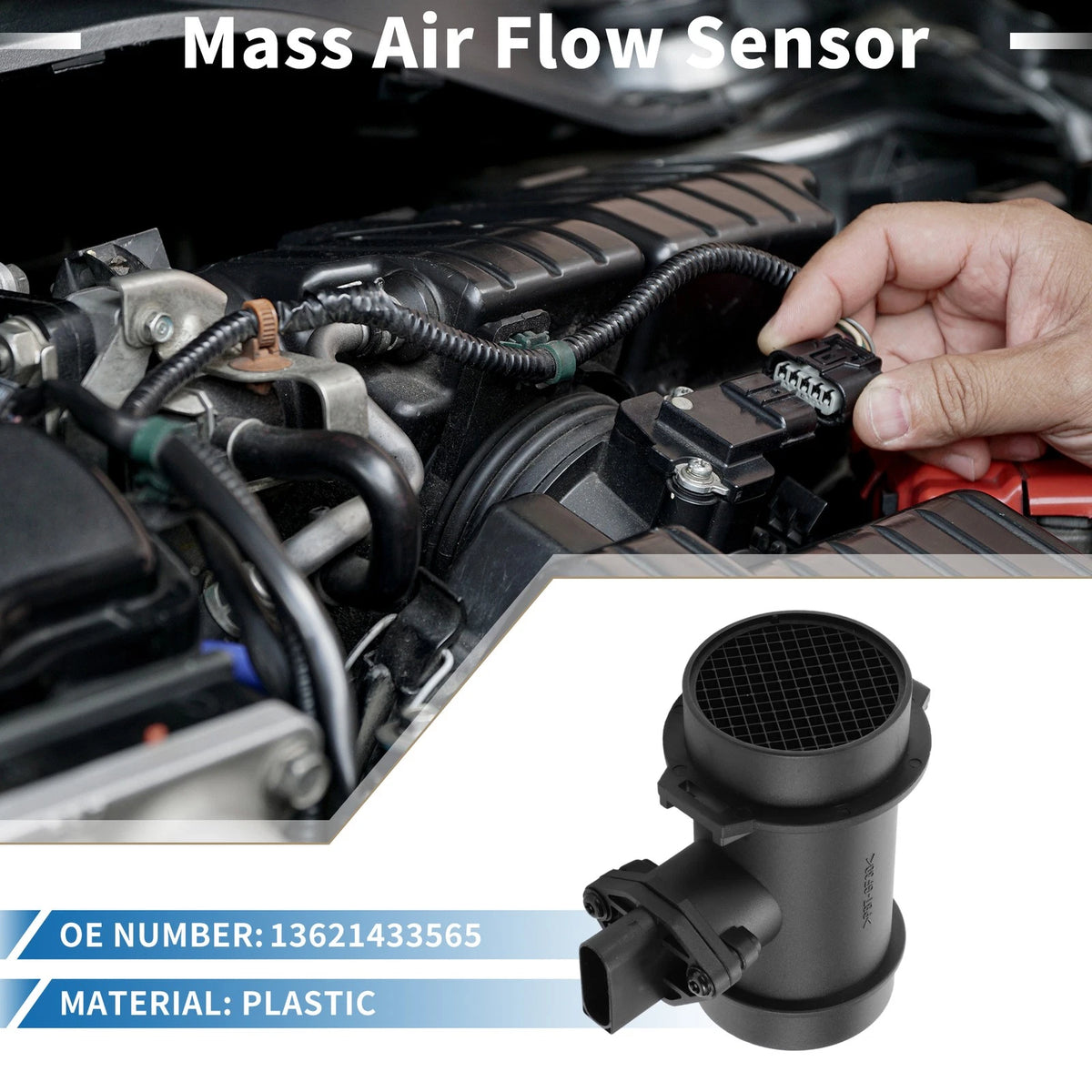 Mass Air Flow Sensor Assembly for BMW 316i 318i 316ci 740d Z3