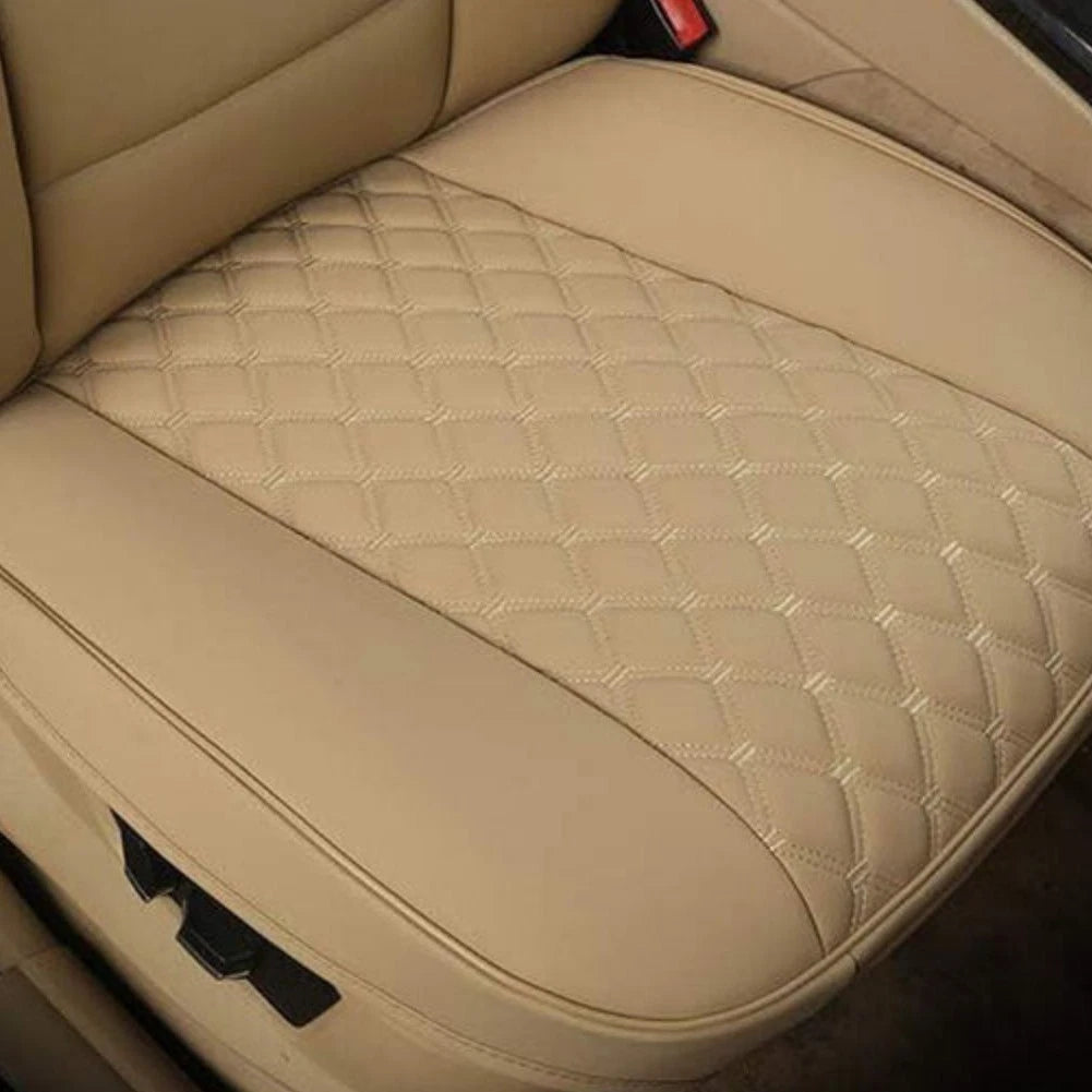 Beige PU Leather Car Seat Cushion Covers for Various Models