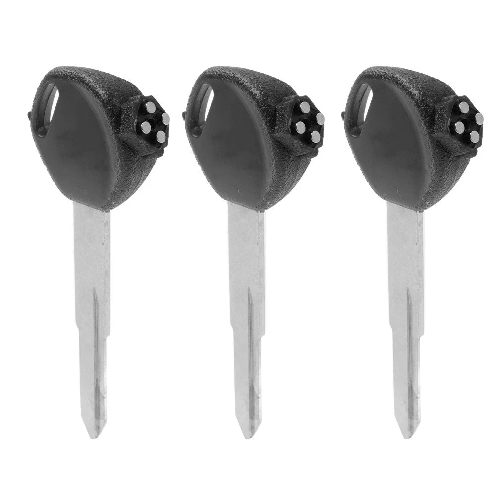 3 x Uncut Blade Blank Key for Honda DIO 100 125 150cc Z4 Z125 SCR100 WH110