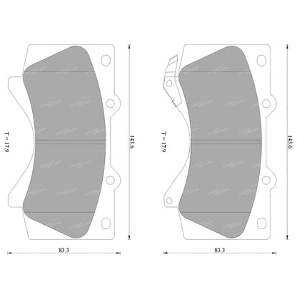 Slotted Disc Brake Rotors & Pads for Landcruiser 200 Series (2007–2020)