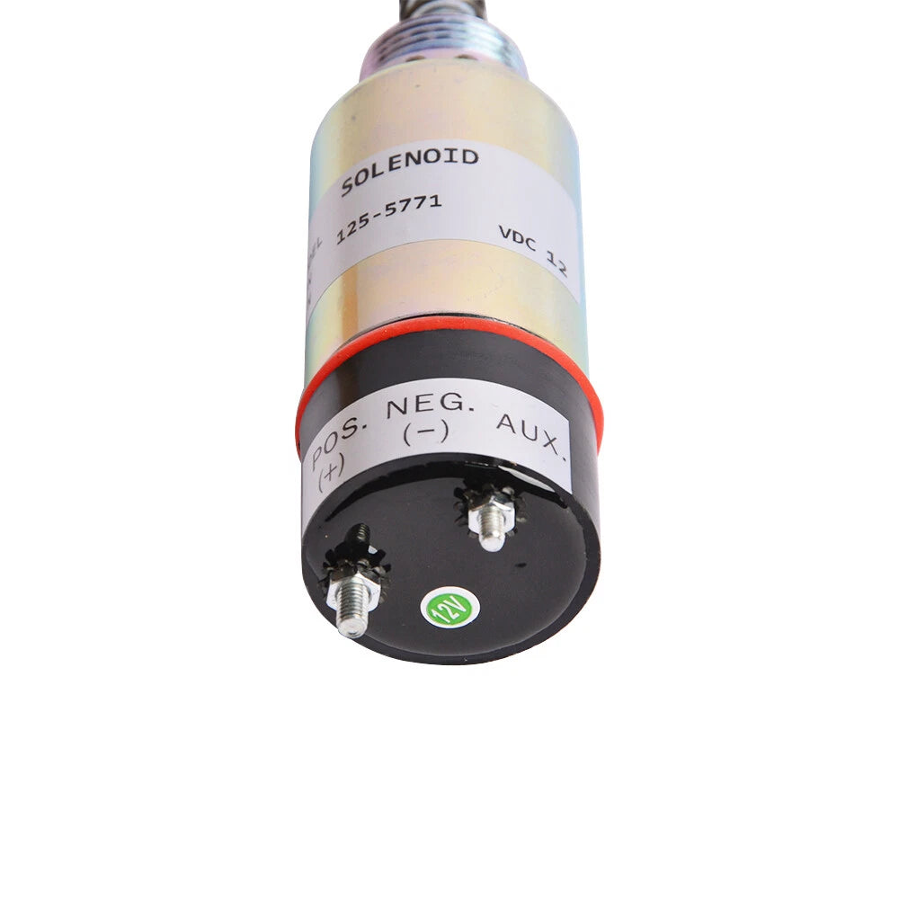 Fuel Shutoff Solenoid 12V for Caterpillar CAT 3114 3116 Engine