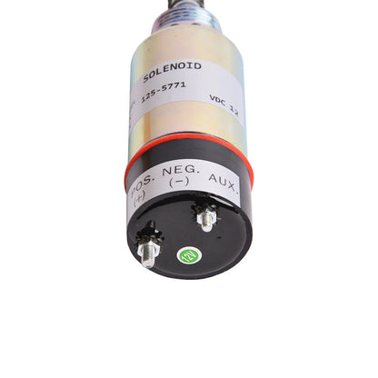 Fuel Shutoff Solenoid 12V for Caterpillar CAT 3114 3116 Engine