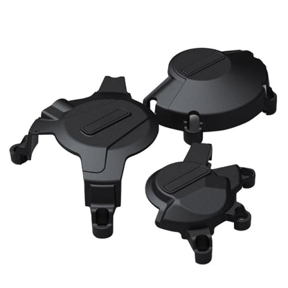 Black Motorcycle Engine Cover Protector Set for Honda CBR600RR (07-24)