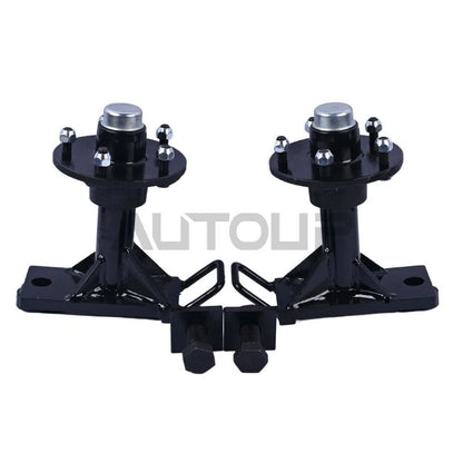 Pair 5x5.5 Lug Wheels, Spindle Kit Thickened 7000LB for Shipping Container