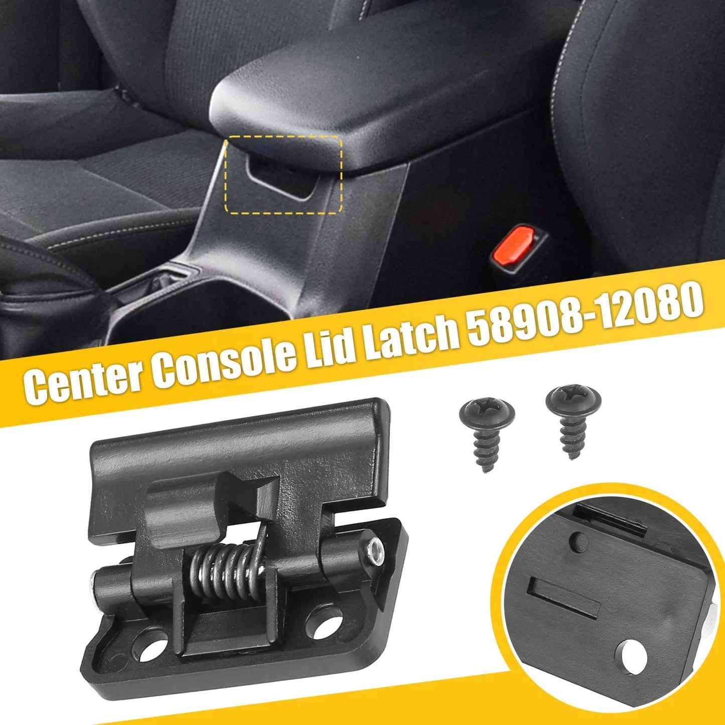Center Console Latch for Toyota RAV4, 4Runner, Camry, Corolla, Avalon
